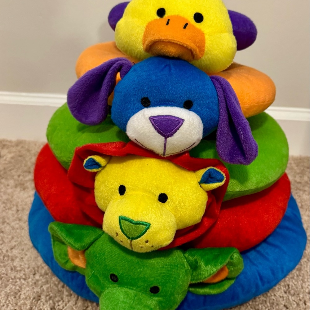 Colorful Animal Stacking Rings Toy